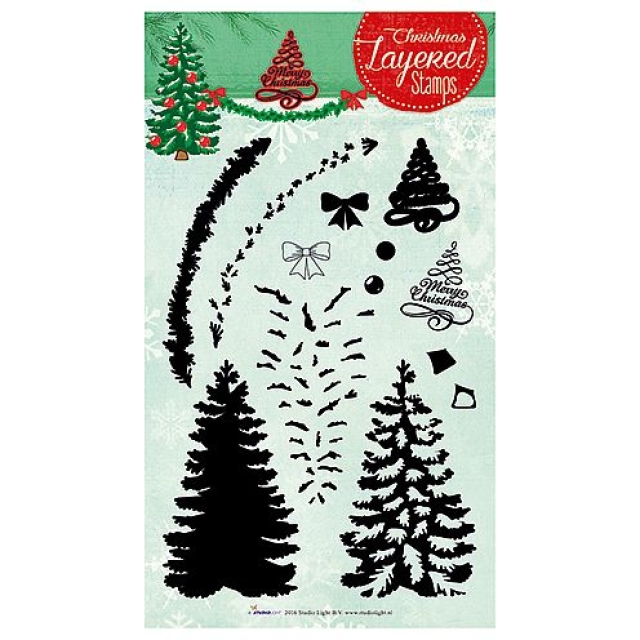 Stempel Clear, LS 2D Merry Christmas A5 / 148 x 210 mm transparent