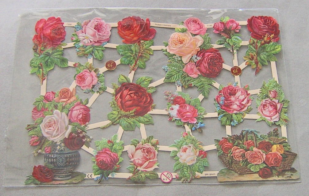 Poesiebild 24 x 17 cm Rosen