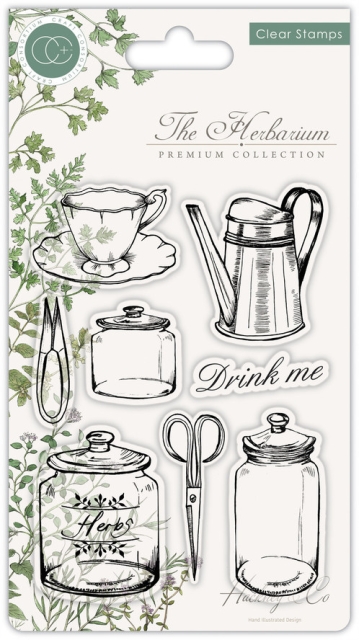 Craft Consortium Clear Stamp Transparenter Stempel The Herbarium Utensils