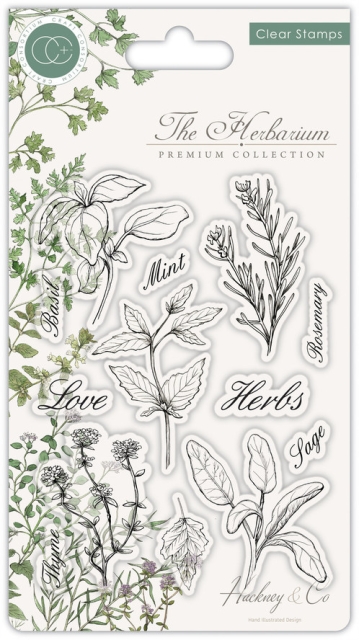 Craft Consortium Clear Stamp Transparenter Stempel The Herbarium Herbs