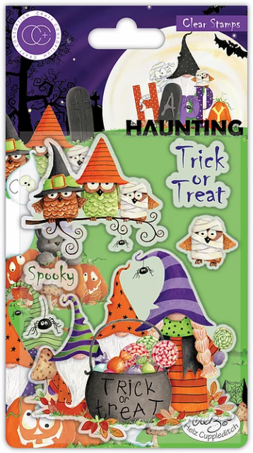 Craft Consortium Clear Stamp Transparenter Stempel Happy Haunting Trick or Treat