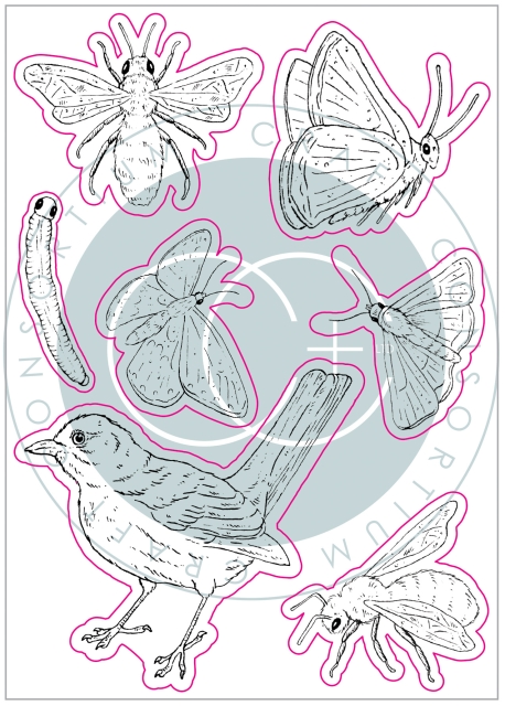 Craft Consortium Clear Stamp Transparenter Stempel At Home in the Wildflowers