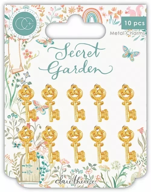 Craft Consortium Secret Garden Metal Key Charms