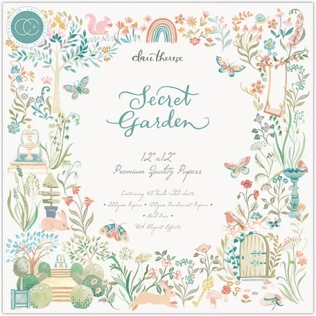 Craft Consortium Secret Garden 12 x 12 Inch Paper Pad