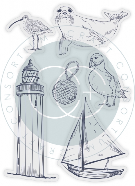 Craft Consortium Clear Stamp Transparenter Stempel Sea & Shore