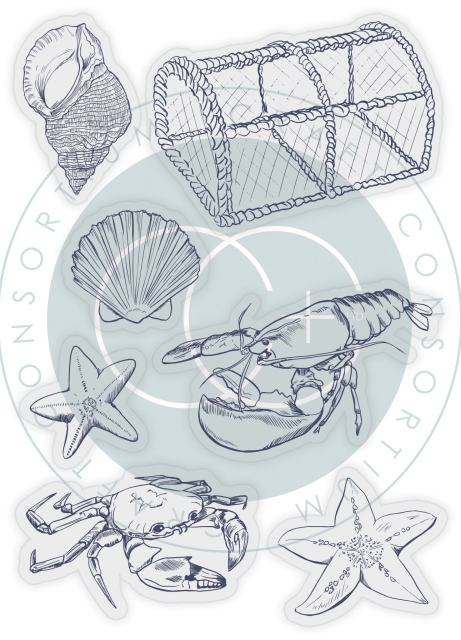 Craft Consortium Clear Stamp Transparenter Stempel Sea & Shore