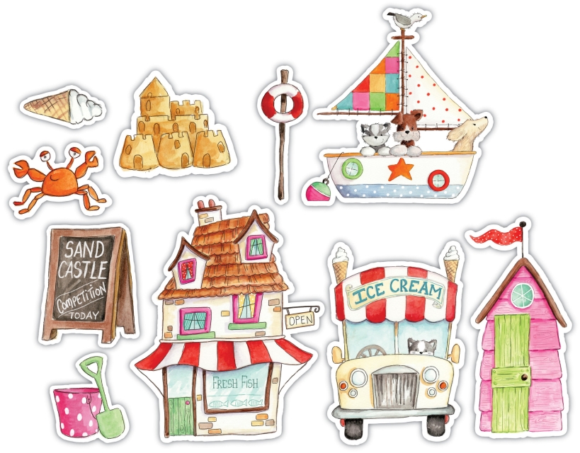 Craft Consortium Sandy Paws Wooden Shapes