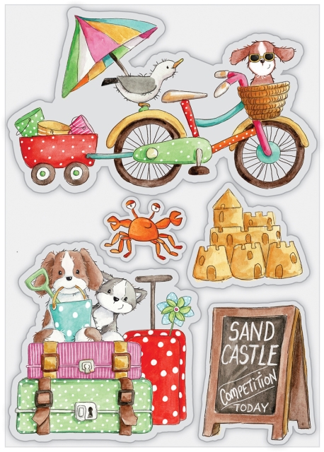 Craft Consortium Clear Stamp Transparenter Stempel Sandy Paws Sand Castle