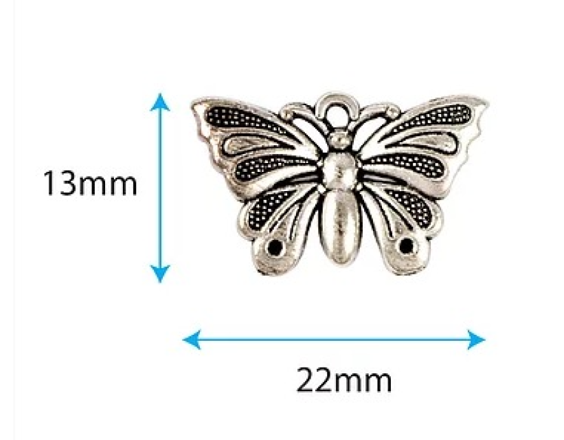 Craft Consortium Metal Charms Midnight Flight Moths