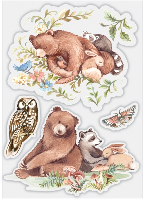 Craft Consortium Clear Stamp Transparenter Stempel In the Forest Friendship