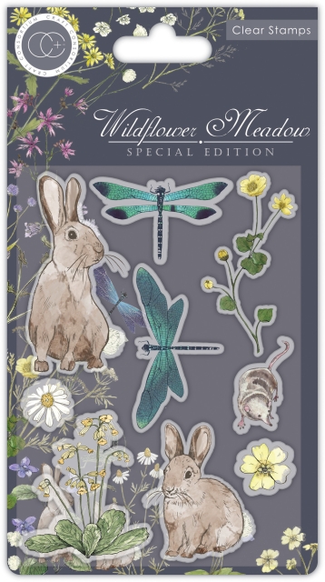 Craft Consortium Clear Stamp Transparenter Stempel Wildflower Meadow Special Edition