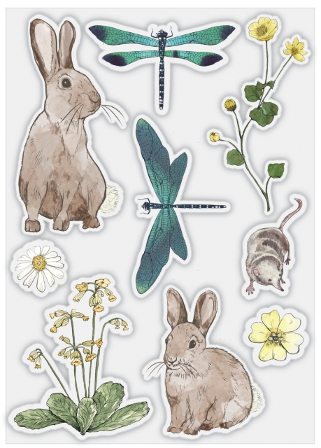 Craft Consortium Clear Stamp Transparenter Stempel Wildflower Meadow Special Edition