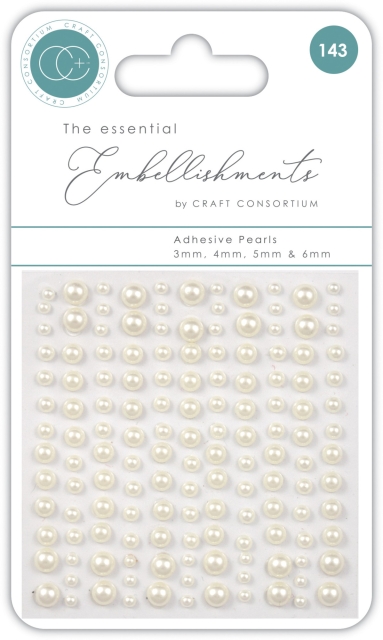 Craft Consortium Adhesive Pearls Natural