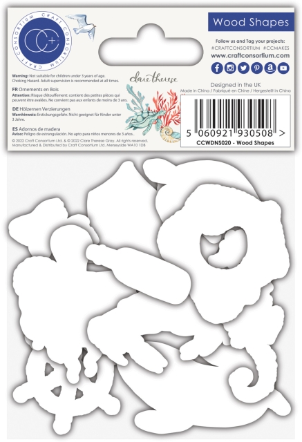 Craft Consortium Ocean Tale Wood Shapes
