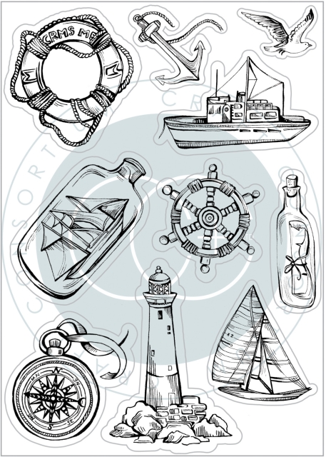Craft Consortium Clear Stamp Transparenter Stempel Ocean Tale Adventure