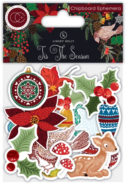 Craft Consortium Tis the Season Chipboard Ephemera