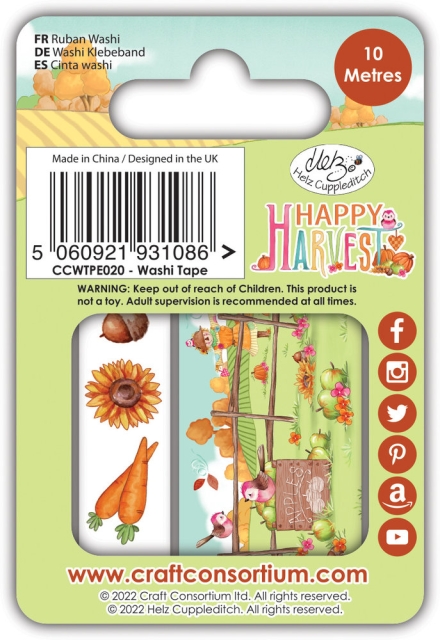 Craft Consortium Happy Harvest Washi Tape