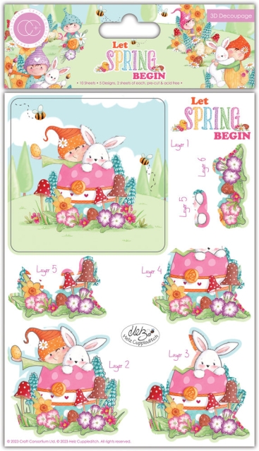 Craft Consortium 3D Decoupage Set Let Spring Begin