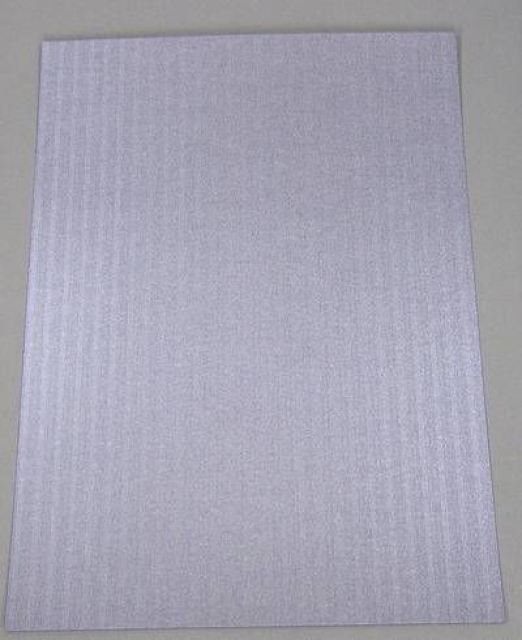 Satinkarton A4  310 Gramm siber gestreift
