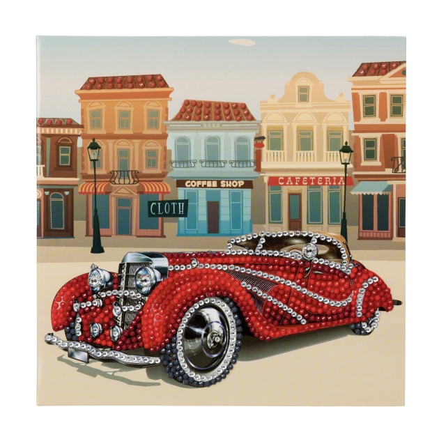 Craft Buddy CCK-A14 Crystal Card Kit Classic Car