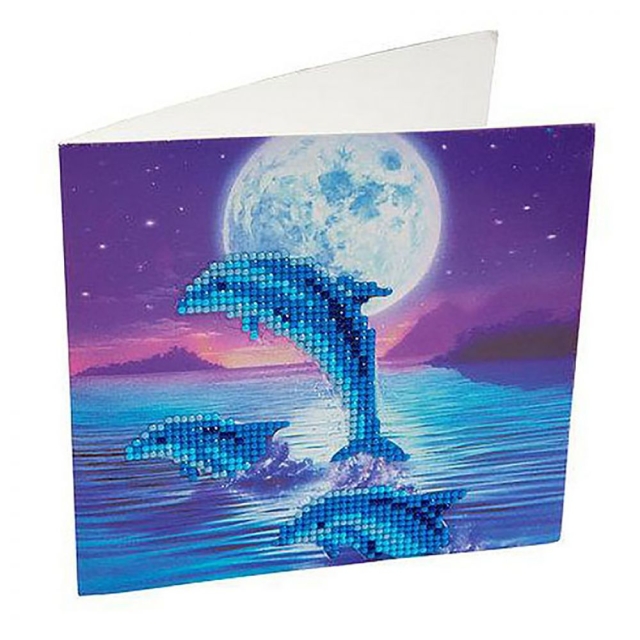 Craft Buddy CCK-A11 Crystal Card Kit Dolphins