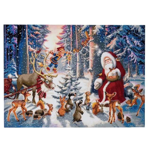 Craft Buddy CAK-A54 Framed Crystal Art Holzrahmen Christmas in the Forest