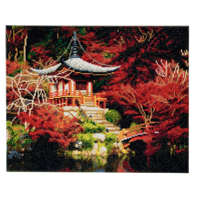 Craft Buddy CAK-A50 Framed Crystal Art Holzrahmen Japanese Temple