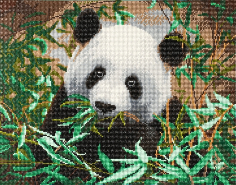 Craft Buddy CAK-A90 Framed Crystal Art Holzrahmen Hungry Panda