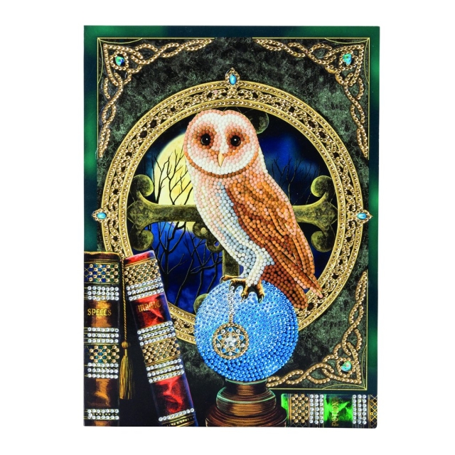 Craft Buddy CCKXL-1 Giant Crystal Art Card 21 x 29 cm Spell Keeper Owl