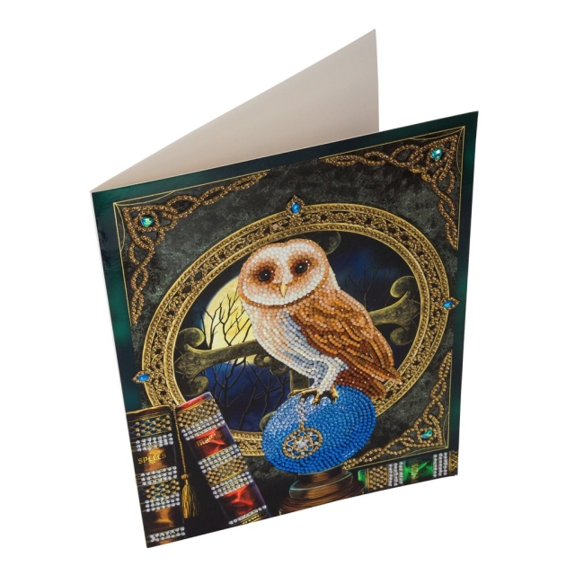 Craft Buddy CCKXL-1 Giant Crystal Art Card 21 x 29 cm Spell Keeper Owl