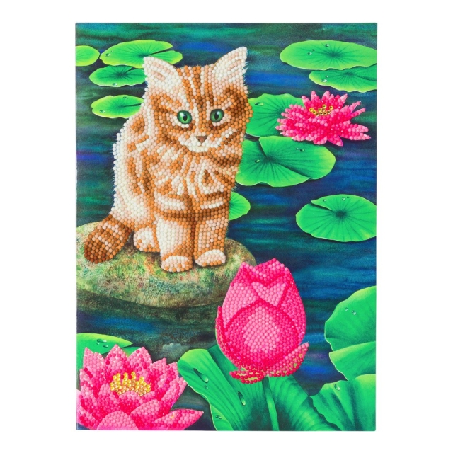 Craft Buddy CCKXL-5 Giant Crystal Art Card 21 x 29 cm Lily's Pond