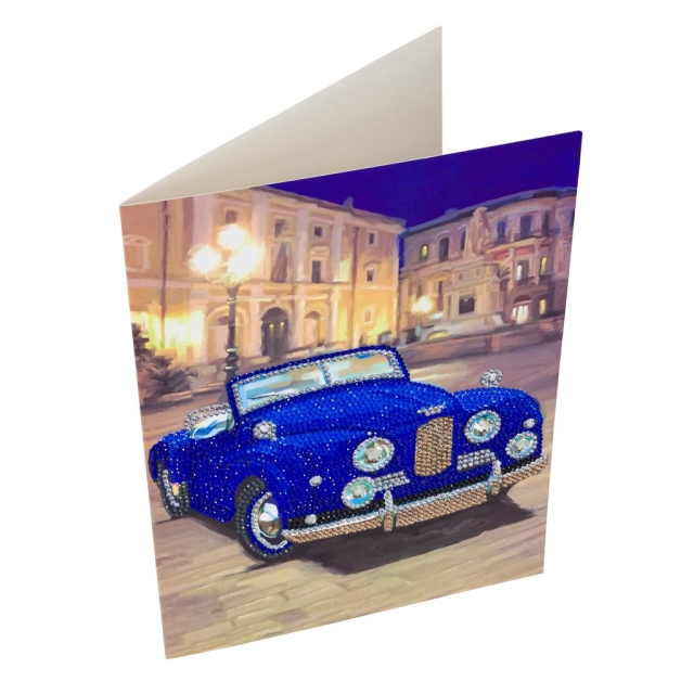 Craft Buddy CCKXL-6 Giant Crystal Art Card 21 x 29 cm Sports Car
