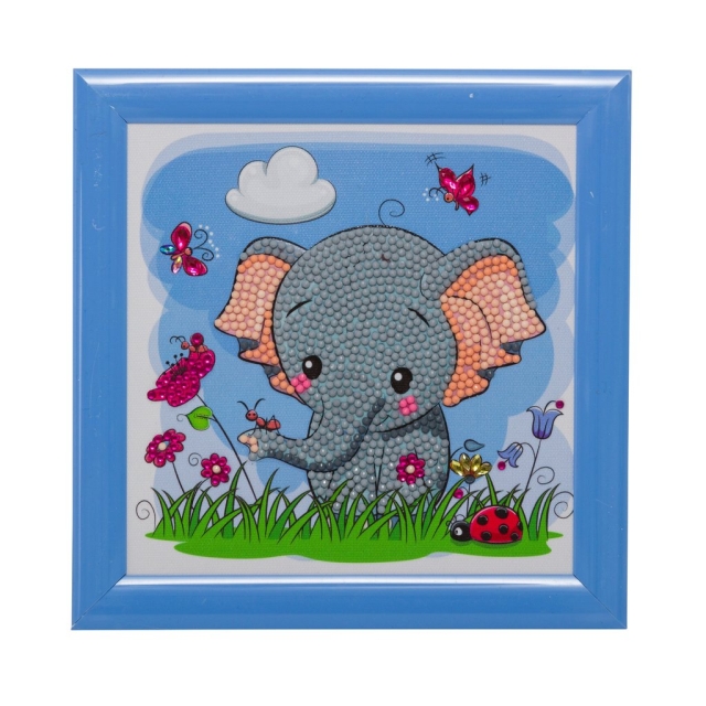 Craft Buddy CAFBL-3 Framed Crystal Art Rahmen 16 x 16 Elephant