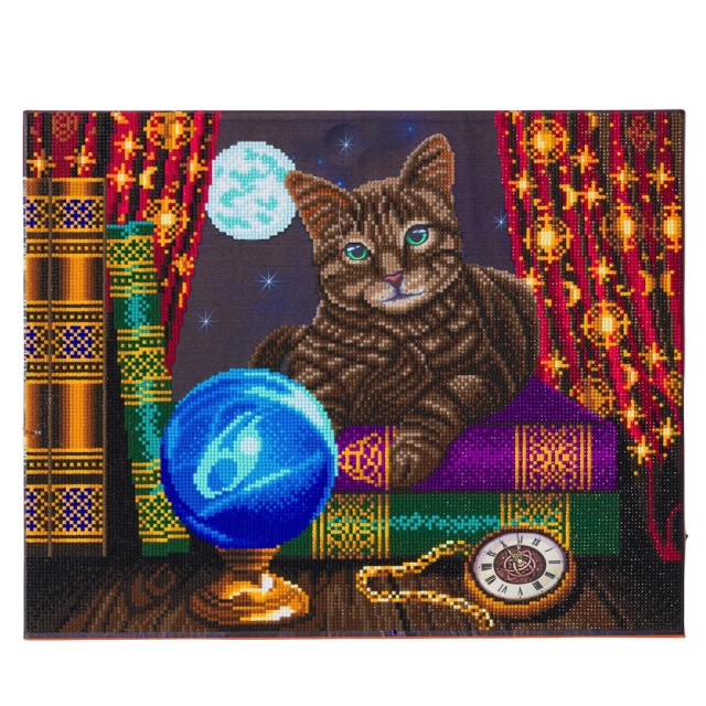 Craft Buddy CAK-XLED17 Framed LED Crystal Art Holzrahmen Fortune Teller