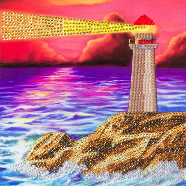 Craft Buddy CCK-A49 Crystal Card Kit Lighthouse