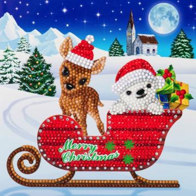 Craft Buddy CCK-XM38 Crystal Card Kit Sled Characters