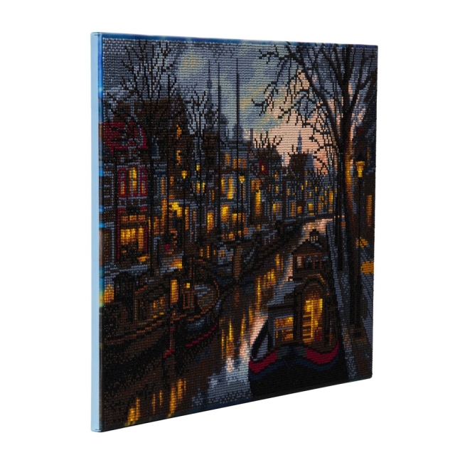 Craft Buddy CAK-A42 Framed Crystal Art Holzrahmen Canal Life
