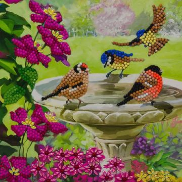 Craft Buddy CCK-A50 Crystal Card Kit Birds