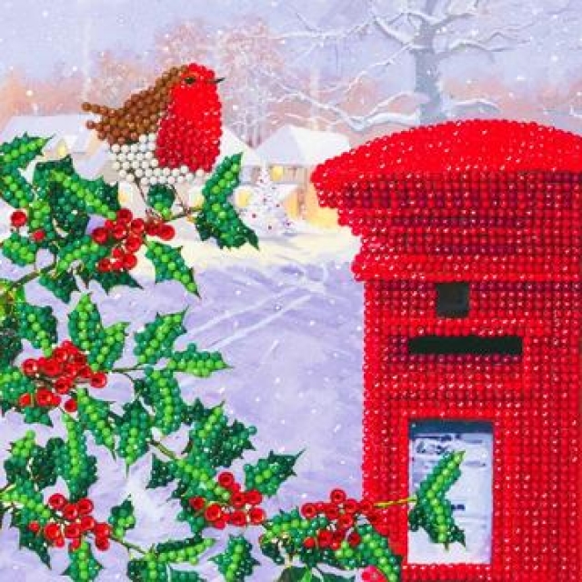Craft Buddy CCK-XM56 Crystal Card Kit Robin & Postbox