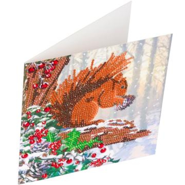 Craft Buddy CCK-XM58 Crystal Card Kit Squirrel