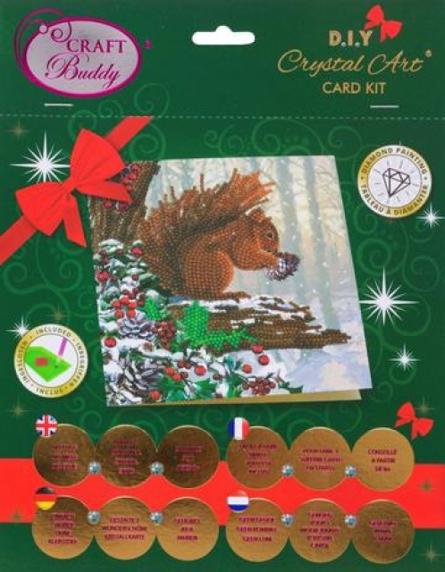 Craft Buddy CCK-XM58 Crystal Card Kit Squirrel