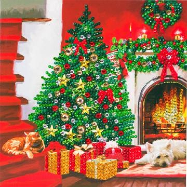 Craft Buddy CCK-XM59 Crystal Card Kit Christmas Tree