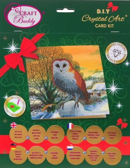 Craft Buddy CCK-XM60 Crystal Card Kit Winter Owl