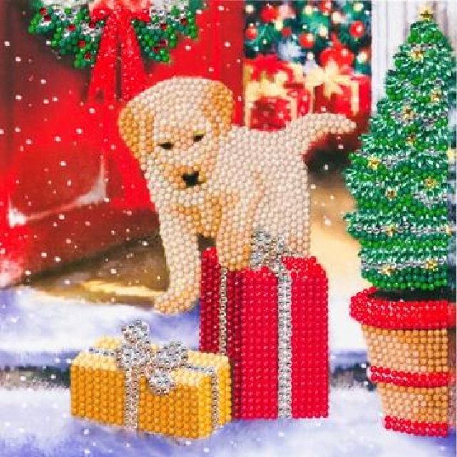 Craft Buddy CCK-XM64 Crystal Card Kit Labrador Pup