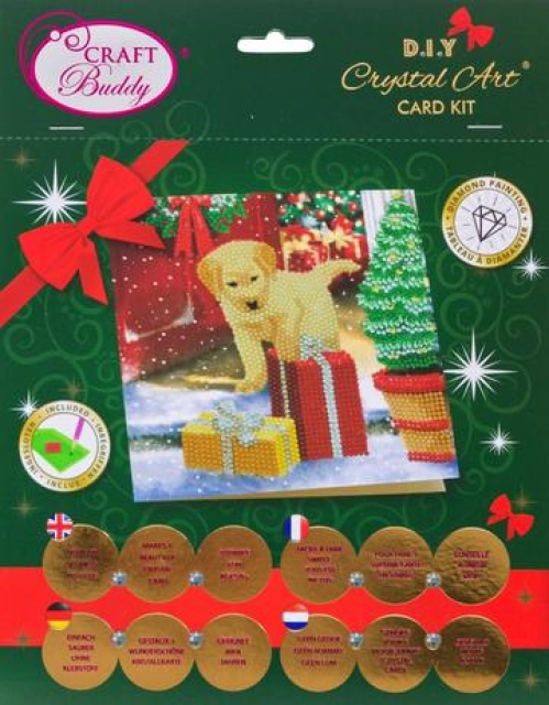 Craft Buddy CCK-XM64 Crystal Card Kit Labrador Pup