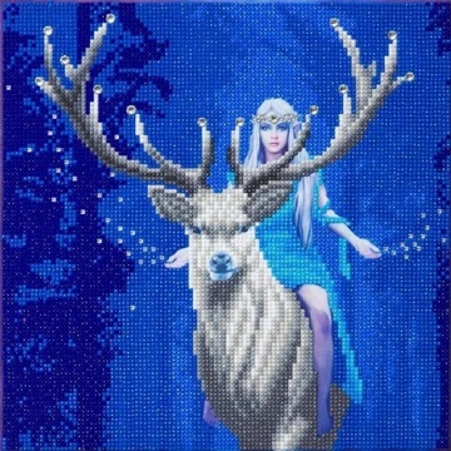 Craft Buddy CAK-AST11 Framed Crystal Art Holzrahmen ANNE STOKES Fantasy Forest