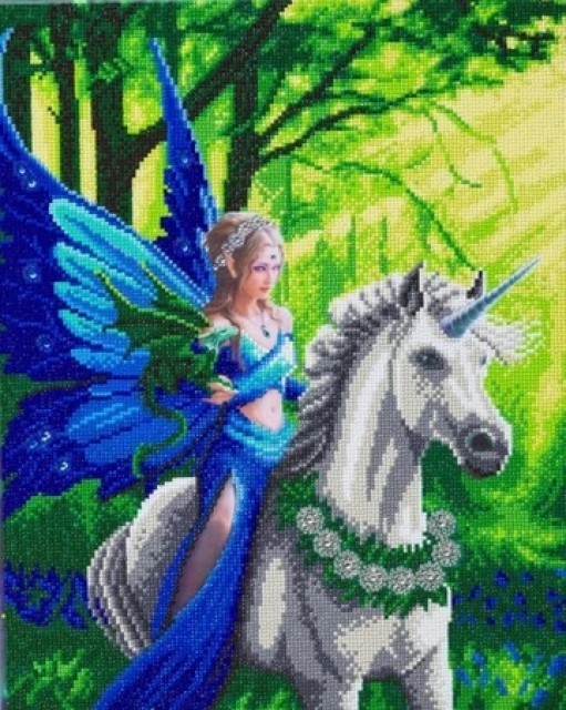 Craft Buddy CAK-AST15 Framed Crystal Art Holzrahmen ANNE STOKES Realm of Enchantment