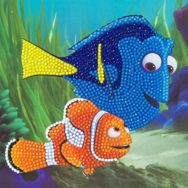Craft Buddy CCK-DNY800 Crystal Card Kit Dory and Marlin