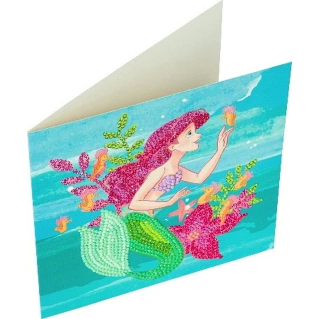 Craft Buddy CCK-DNY803 Crystal Card Kit Disney Ariel