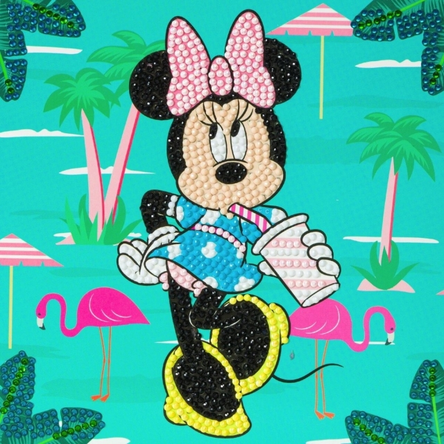 Craft Buddy CCK-DNY807 Crystal Card Kit Disney Minnie on Holiday